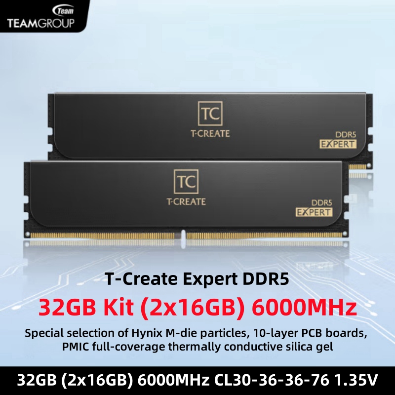 TEAMGROUP T-Create Expert CL30 - огляд і ціна Ddr5 Memory
