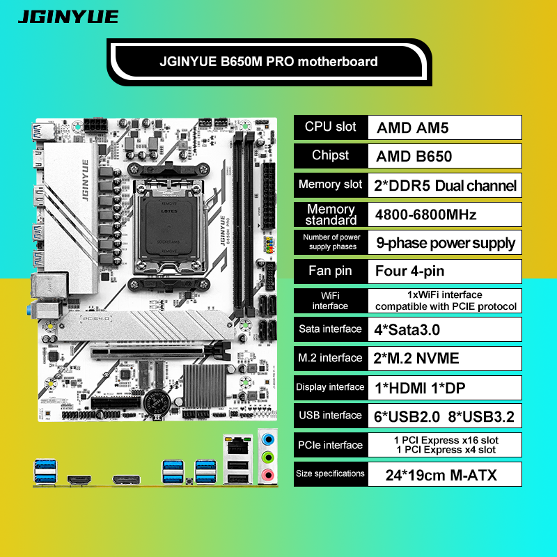 PRO B650M MATX AMD B650 DDR5 6 - огляд і ціна Ddr5 64Gb