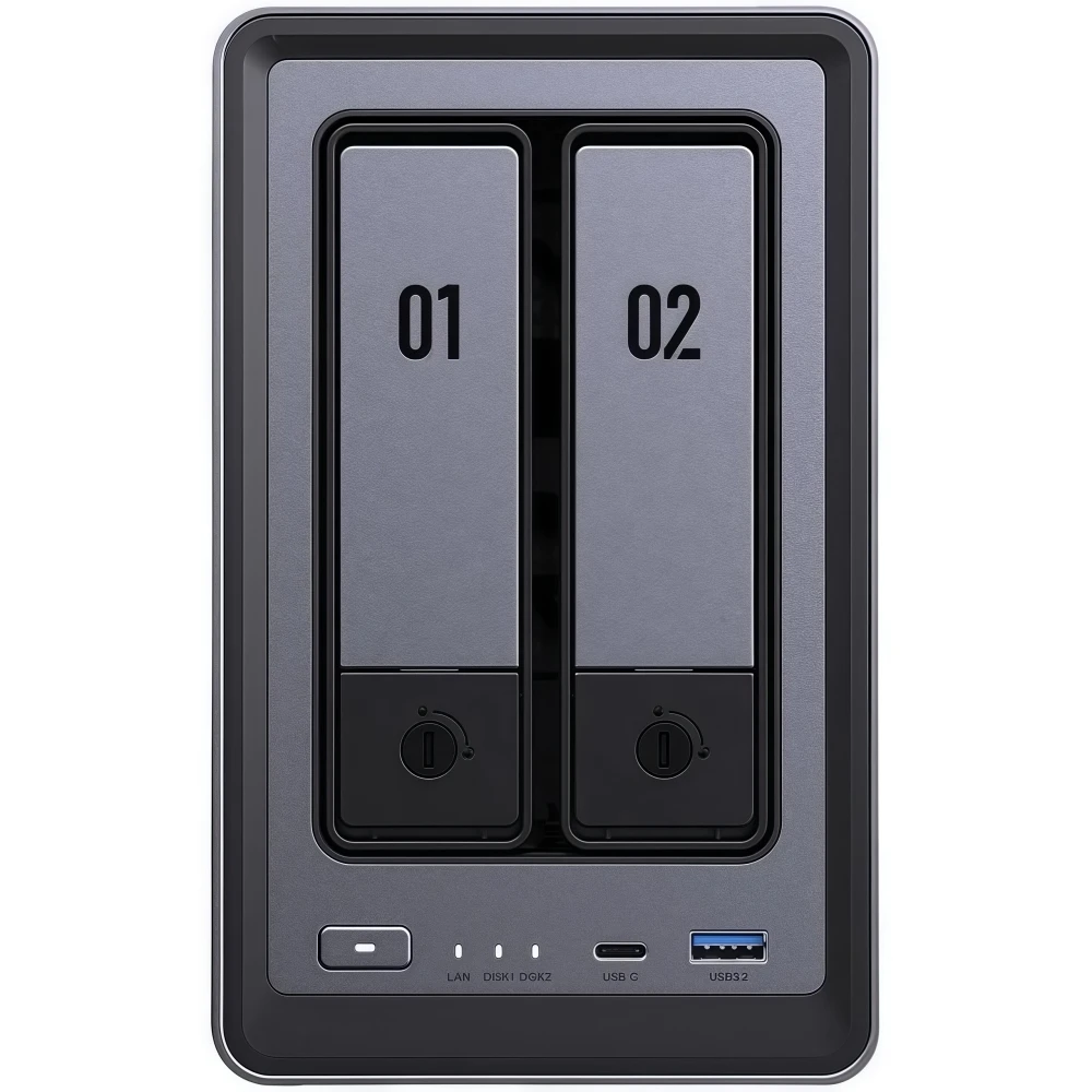 2 Bay NAS Intel N100 Quad Core - огляд і ціна Ddr5 8Gb